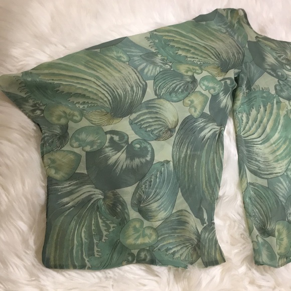 Show Me Your Mumu Green Leafs Print Top - Picture 3 of 9